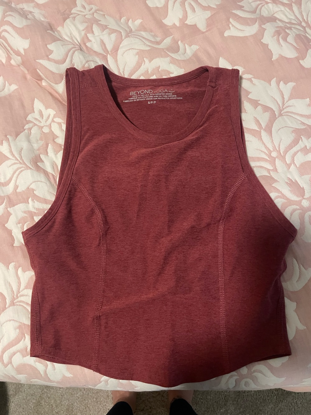 Beyond Yoga Deep Wine Racerback Tank